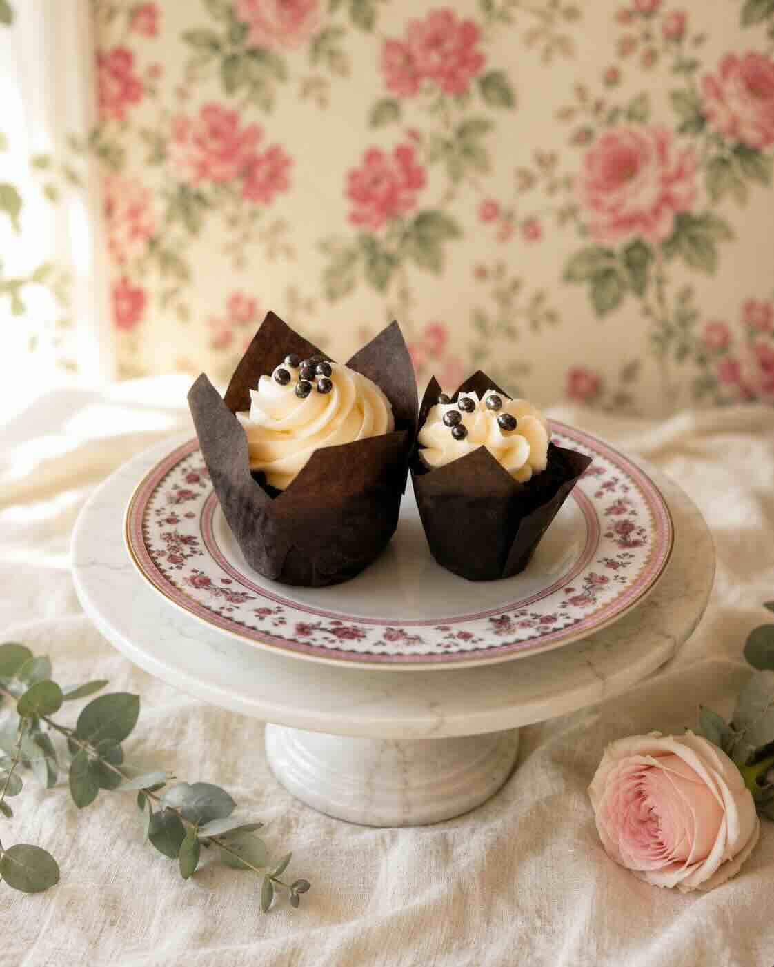 Chocolate with vanilla buttercream