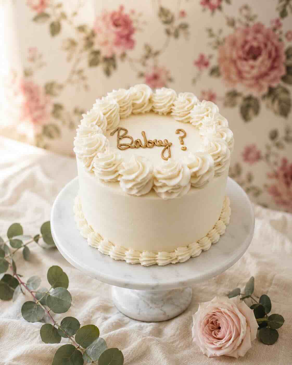 Gender reveal cake