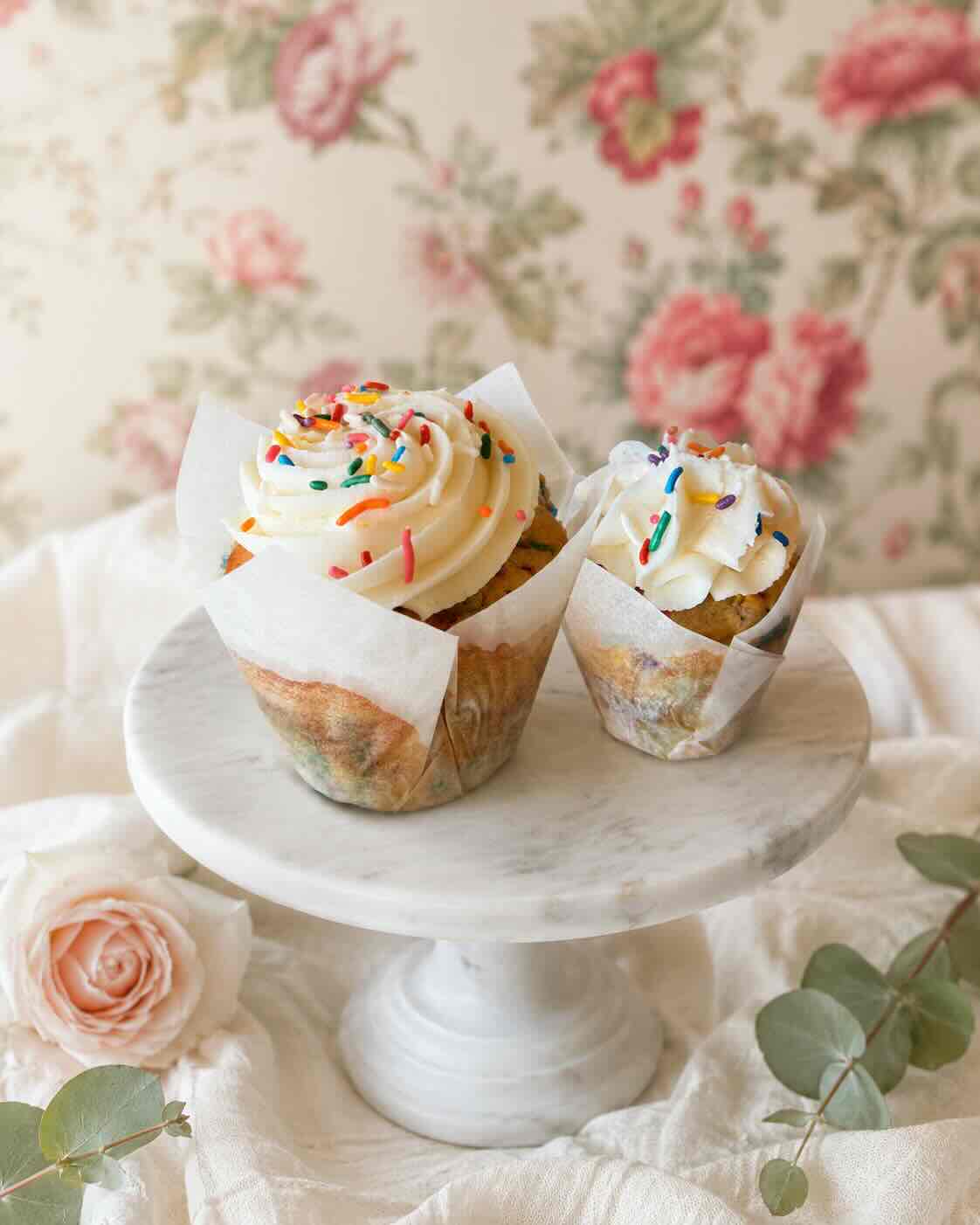Vanilla funfetti with vanilla buttercream