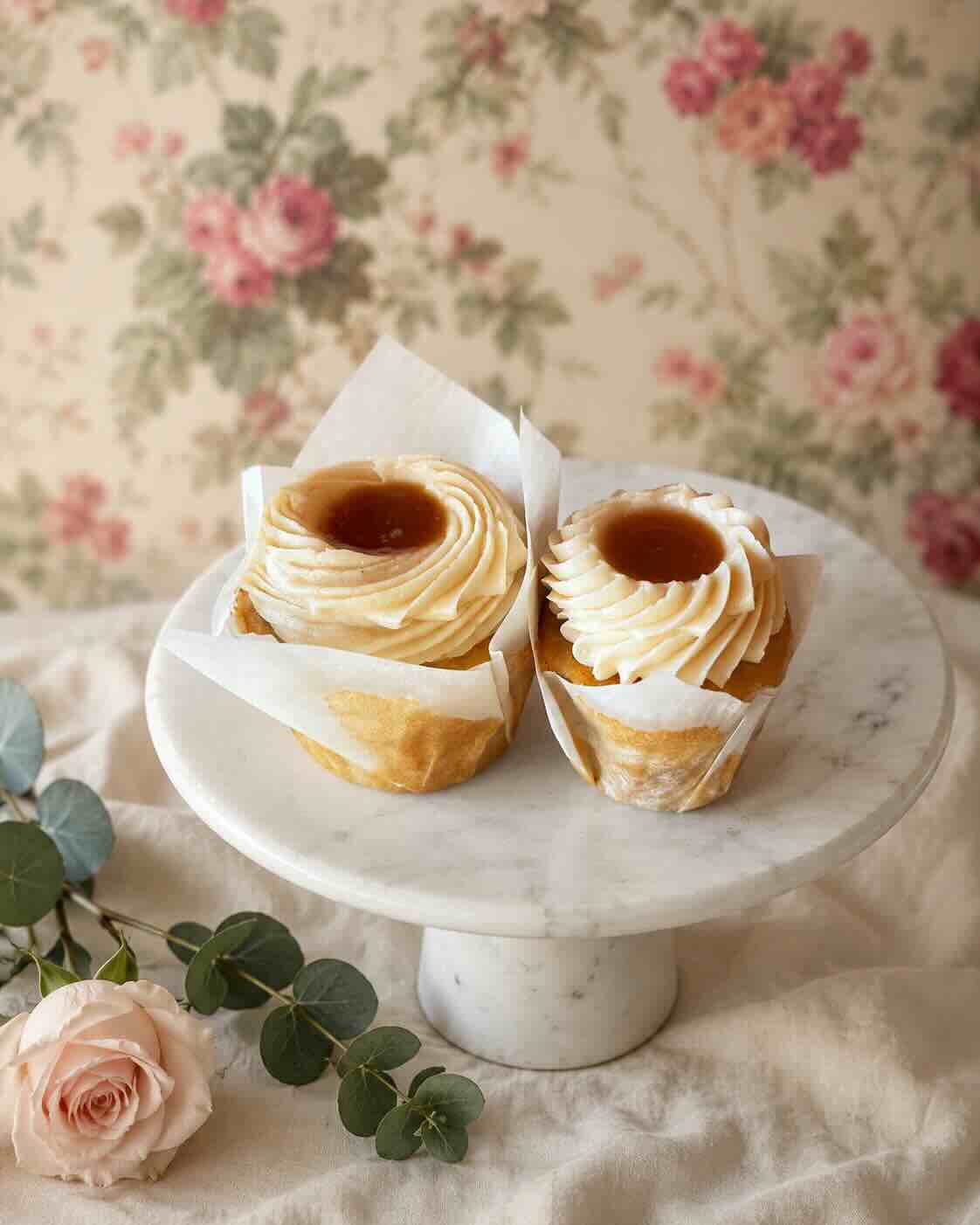 Chocolate cupcake with salted caramel buttercream